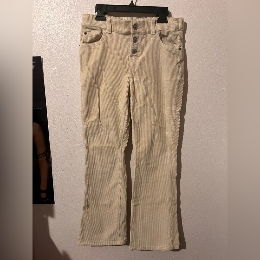 Beige Corduroy Pants